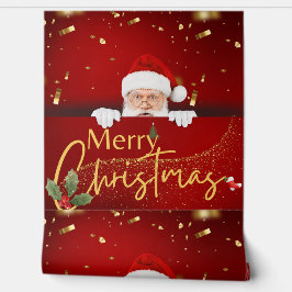 Betoverde Vrolijke Kerstman Peel & Stick Behang