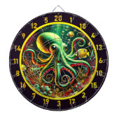 Betoverde wateren Octopus Dartbord (Voorkant)