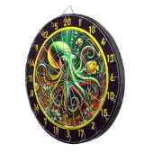 Betoverde wateren Octopus Dartbord (Voorkant Rechts)