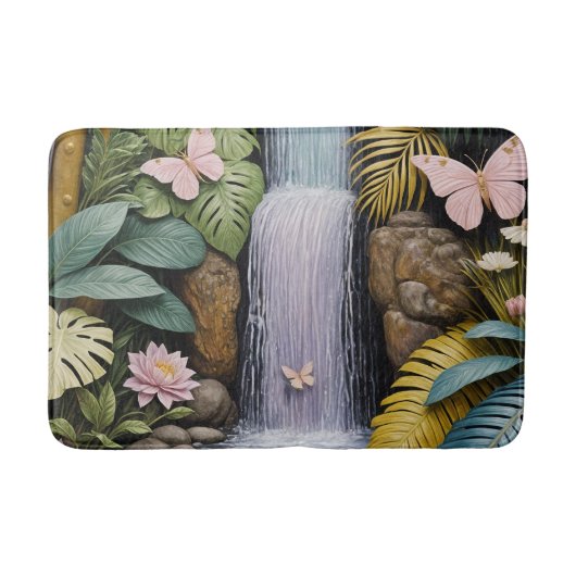 Betoverde Waterval Oase Badmat (Voorkant)