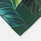 Betoverde waterval oase fleece deken (Hoek)