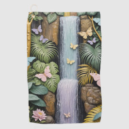 Betoverde Waterval Oase Golfhanddoek