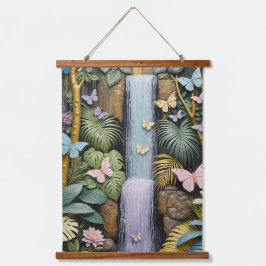 Betoverde Waterval Oase Hangend Wandkleed