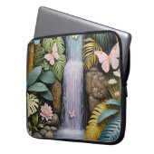 Betoverde Waterval Oase Laptop Sleeve (Voorkant Links)