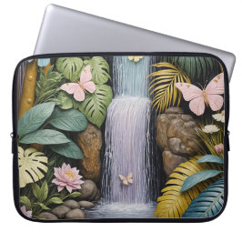 Betoverde Waterval Oase Laptop Sleeve