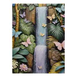 Betoverde Waterval Oase Perfect Poster