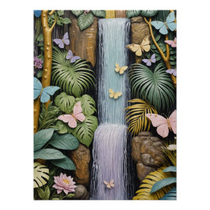 Betoverde Waterval Oase Perfect Poster