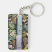 Betoverde Waterval Oase Sleutelhanger (achterkant)