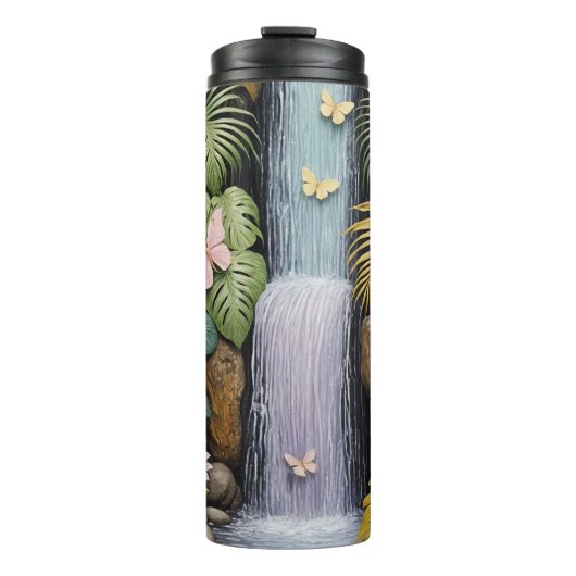 Betoverde Waterval Oase Thermosbeker (Voorkant)