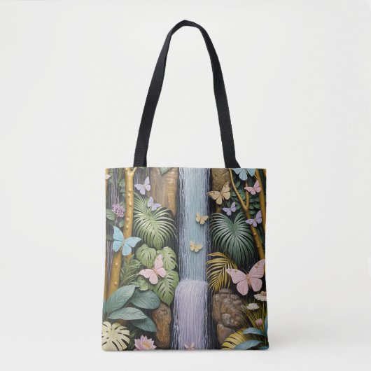 Betoverde Waterval Oase Tote Bag (Voorkant)