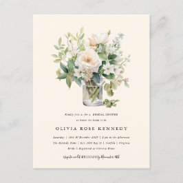 Betoverde Waterverf Boheemse Bloemen Vrijgezellenf Briefkaart
