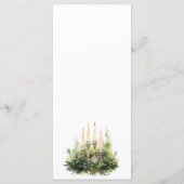 Betoverde Waterverf Boheemse Boheemse Bruiloft Menu (Achterkant)