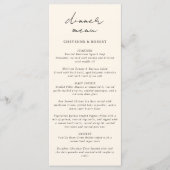 Betoverde Waterverf Boheemse Boheemse Bruiloft Menu (Voorkant)