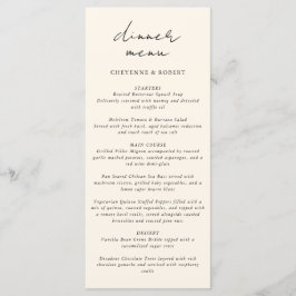 Betoverde Waterverf Boheemse Boheemse Bruiloft Menu