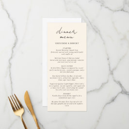 Betoverde Waterverf Boheemse Boheemse Bruiloft Menu