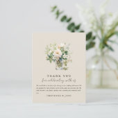 Betoverde Waterverf Boheemse Boheemse Dank u Briefkaart (Staand voorkant)