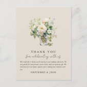 Betoverde Waterverf Boheemse Boheemse Dank u Briefkaart (Voorkant)