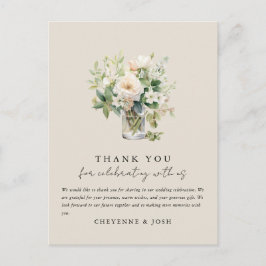 Betoverde Waterverf Boheemse Boheemse Dank u Briefkaart