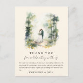 Betoverde Waterverf Boheemse Boheemse Dank u Briefkaart (Voorkant)