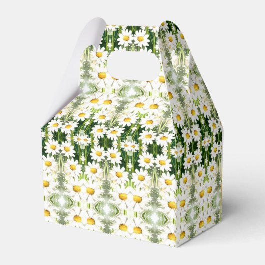 Betoverde Waterverf Daisy Baby shower Bedankdoosjes (Achterkant)