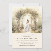 Betoverde Waterverf Forest Boho Vrijgezellenfeest Kaart (Voorkant)