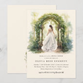 Betoverde Waterverf Forest Boho Vrijgezellenfeest Kaart (Voorkant / Achterkant)