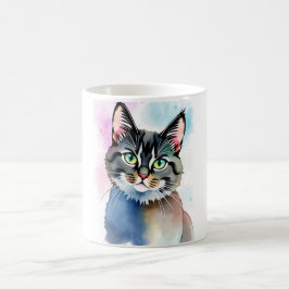 Betoverde Waterverf Kat Mok – Mystiek & Artistiek