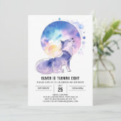 Betoverde Waterverf van Wolf Kaart (Staand voorkant)