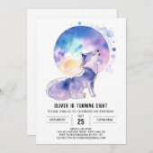 Betoverde Waterverf van Wolf Kaart (Voorkant / Achterkant)