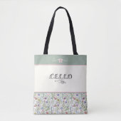 Betoverde Weide Cello Tas | Bloemige Muzikant (Voorkant)