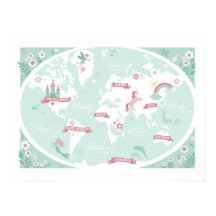 Betoverde Wereldkaart - Kinderkunst