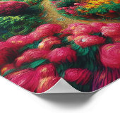 Betoverde wervelingen: een tuin van Van Gogh-drome Poster (Hoek)