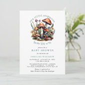 Betoverde Whimsical Mushrooms Woodland Baby shower Kaart (Staand voorkant)