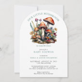 Betoverde Whimsical Mushrooms Woodland Baby shower Kaart (Voorkant)