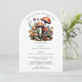 Betoverde Whimsical Mushrooms Woodland Baby shower Kaart (Staand voorkant)