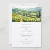 Betoverde wijngaard Napa Valley bruiloft Kaart (Voorkant)