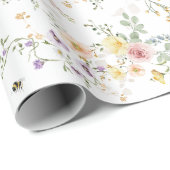 Betoverde Wildbloem Sprookje Tuin Bruiloft Cadeaupapier (Rol Hoek)