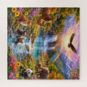 Betoverde Wilde Vallei Natuurpuzzel Legpuzzel (Horizontaal)