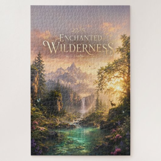 Betoverde Wildernis Grootformaat Fantasie Legpuzzel (Verticaal)