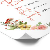 Betoverde Wildflower Paddestoel Moeder Osa Bar Poster (Hoek)