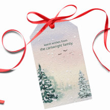 Betoverde Winter Aquarel Cadeaubijsluiter - Sparre