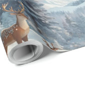 "Betoverde Winter Bossen - Cadeaupapier (Rol Hoek)