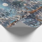 "Betoverde Winter Bossen - Cadeaupapier (Hoek)