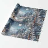 "Betoverde Winter Bossen - Cadeaupapier (Uitgerold)