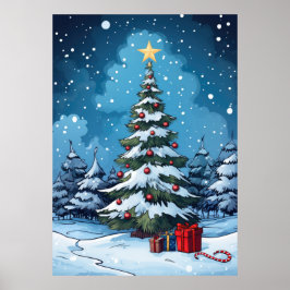 Betoverde Winter Eve Poster