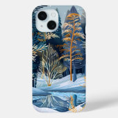 Betoverde Winter Forest telefoonhoes Case-Mate iPhone Case (Achterkant)