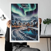 Betoverde Winter Wonderland Kerstmis Poster