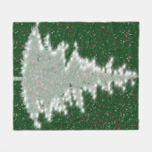 Betoverde Winterglans Kerstboom Fleece Deken (Voorkant (Horizontaal))