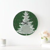 Betoverde Winterglans Kerstboom Grote Klok (Huis)