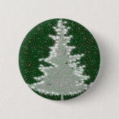 Betoverde Winterglans Kerstboom Ronde Button 5,7 Cm (Voorkant)